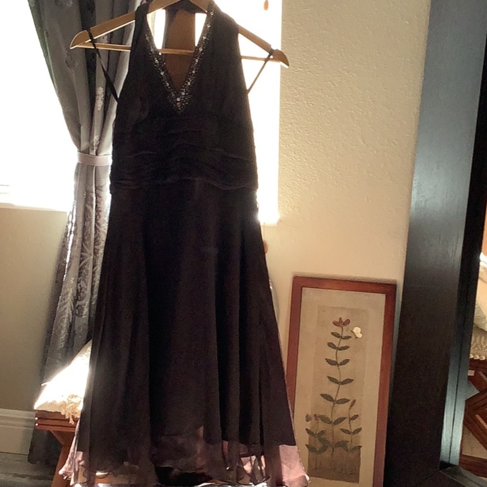 Signature by Robbie Bee Black Midi Dress
